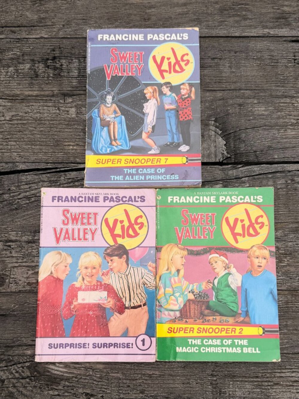Vintage Lot of 3 Sweet Valley KIDS Mystery Chapter Books 1 2 7  Twins 1980s-90s